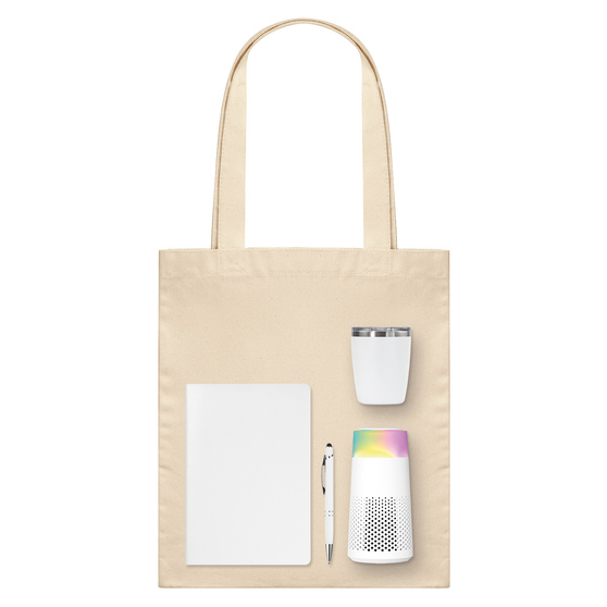 Подарочный набор Велком Пак Гэлакси (Welcome Pack Galaxy), белый  (термокружка, очиститель воздуха, ежедневник, ручка, шоппер)-1