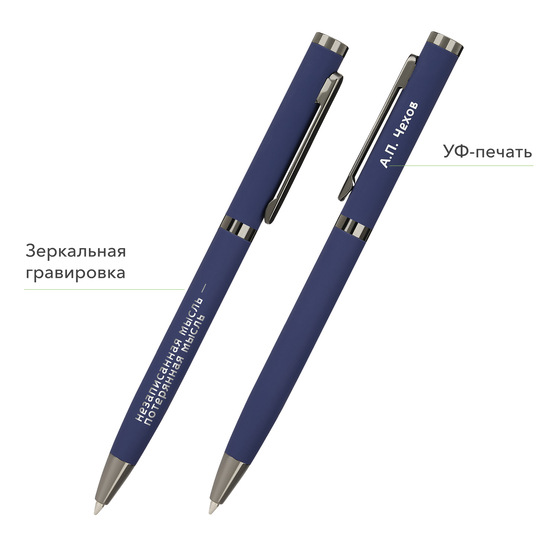Шариковая ручка Нокс (Nox), синяя-15