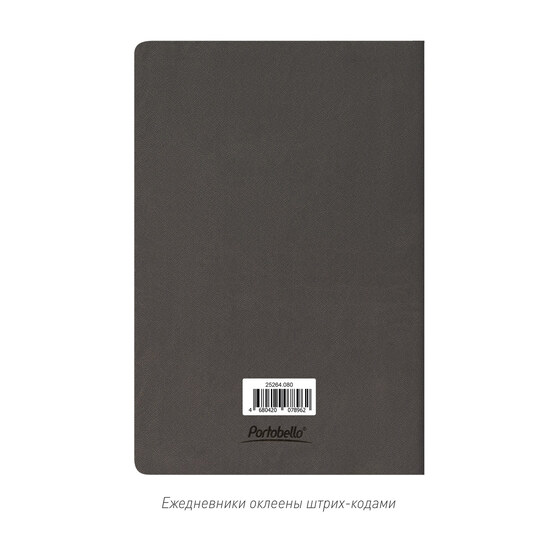 Блокнот Корса слим (Corsa slim), серый-9