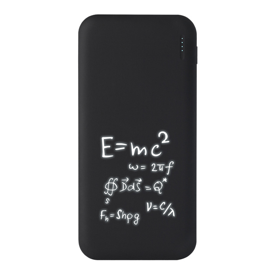 Внешний аккумулятор с подсветкой Люче (Luce) 10000 mAh, черный-7