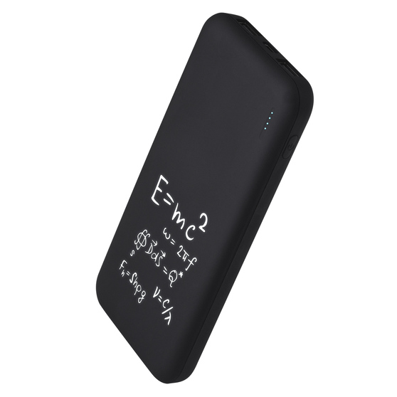 Внешний аккумулятор с подсветкой Люче (Luce) 10000 mAh, черный-8