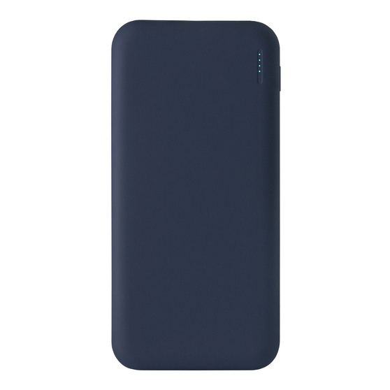 Внешний аккумулятор с подсветкой Люче (Luce) 10000 mAh, синий-3