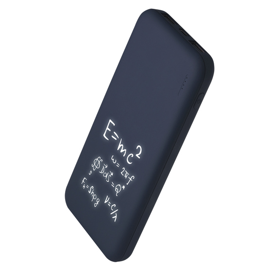Внешний аккумулятор с подсветкой Люче (Luce) 10000 mAh, синий-8