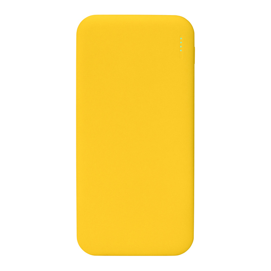 Внешний аккумулятор с подсветкой Люче (Luce) Lemoni 10000 mAh, желтый-1