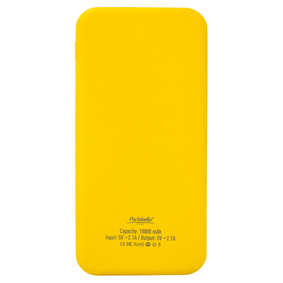 Внешний аккумулятор с подсветкой Люче (Luce) Lemoni 10000 mAh, желтый-4