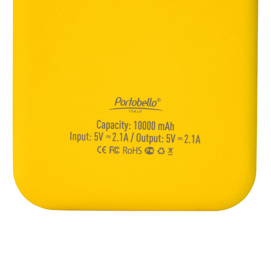 Внешний аккумулятор с подсветкой Люче (Luce) Lemoni 10000 mAh, желтый-5