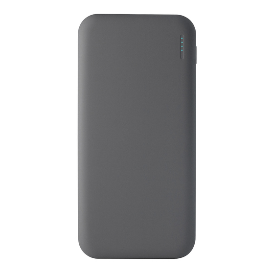 Внешний аккумулятор с подсветкой Люче (Luce) 10000 mAh, серый-1