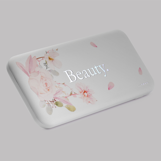 Внешний аккумулятор с подсветкой Люче (Luce) 10000 mAh, белый-9