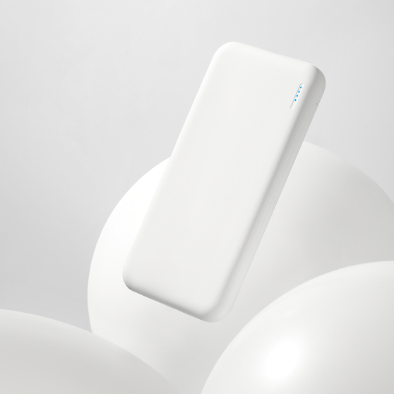 Внешний аккумулятор с подсветкой Люче (Luce) 10000 mAh, белый-17