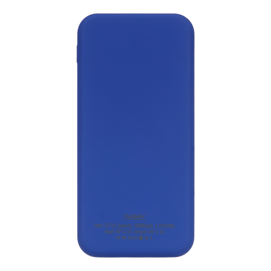 Внешний аккумулятор с подсветкой Люче Ультрамарин (Luce Ultramarine) 10000 mAh, ярко-синий-2