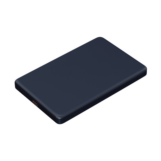 Внешний аккумулятор Атлантис (Atlantis) PD 5000mAh с функцией беспроводной зарядки 15W, синий-1