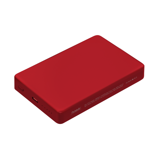 Внешний аккумулятор Атлантис Плюс PD (Atlantis PD Plus) 10000mAh с функцией беспроводной зарядки 15W, красный-1