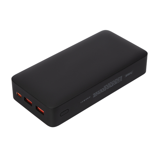 Внешний аккумулятор с подсветкой Анкор Плюс PD (Ancor PD Plus) 20000 mAh, черный-2