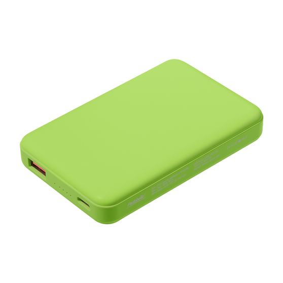 Внешний аккумулятор Ларго PD (Largo PD) 5000mAh с функцией беспроводной зарядки 15W, салатовый-1