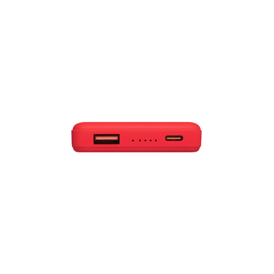 Внешний аккумулятор Ларго PD (Largo PD) 5000mAh с функцией беспроводной зарядки 15W, красный-5
