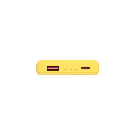 Внешний аккумулятор Ларго PD (Largo PD) 5000mAh с функцией беспроводной зарядки 15W, желтый-13