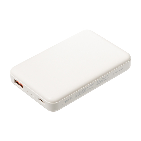 Внешний аккумулятор Ларго PD (Largo PD) 5000mAh с функцией беспроводной зарядки 15W, белый-5