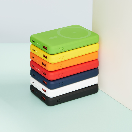 Внешний аккумулятор Ларго PD (Largo PD) 5000mAh с функцией беспроводной зарядки 15W, белый-19