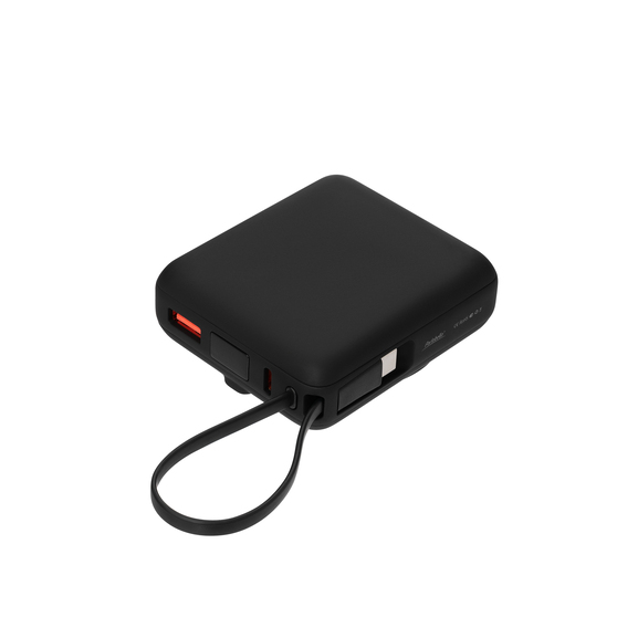 Внешний аккумулятор с подсветкой Риттер PD (Ritter PD) 10000mAh с функцией беспроводной зарядки 15W, черный-1