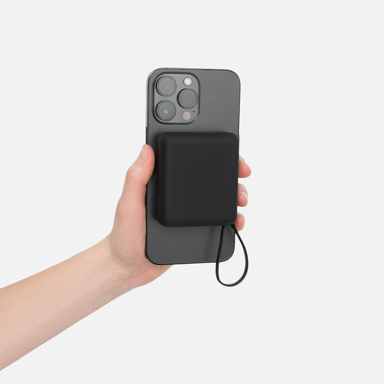 Внешний аккумулятор с подсветкой Риттер PD (Ritter PD) 10000mAh с функцией беспроводной зарядки 15W, черный-9