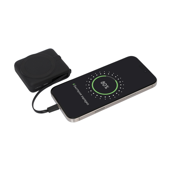 Внешний аккумулятор с подсветкой Риттер PD (Ritter PD) 10000mAh с функцией беспроводной зарядки 15W, черный-17