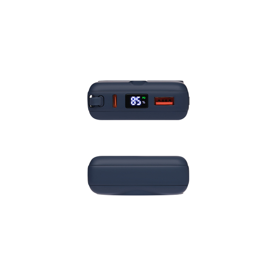 Внешний аккумулятор с подсветкой Риттер PD (Ritter PD) 10000mAh с функцией беспроводной зарядки 15W, синий-7