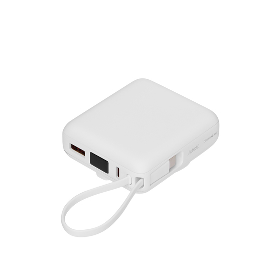 Внешний аккумулятор с подсветкой Риттер PD (Ritter PD) 10000mAh с функцией беспроводной зарядки 15W, белый-2