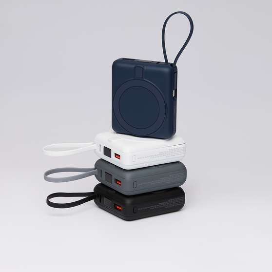 Внешний аккумулятор с подсветкой Риттер PD (Ritter PD) 10000mAh с функцией беспроводной зарядки 15W, белый-14