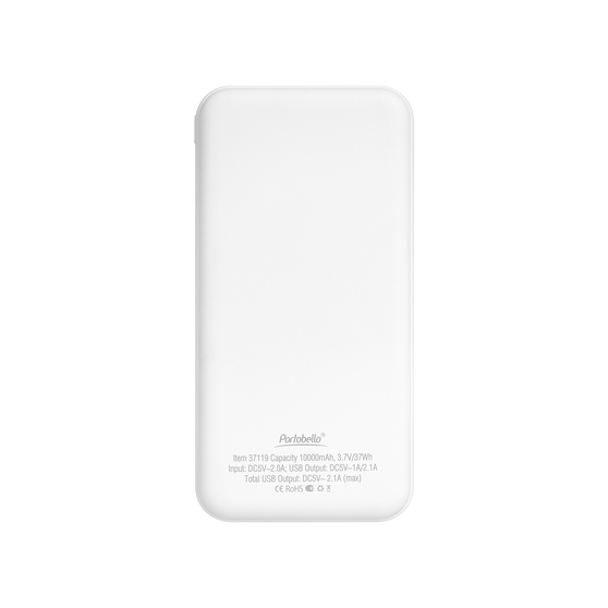Внешний аккумулятор с подсветкой Старлайт Плюс PB (Starlight Plus PB) 10000 mAh, белый-10