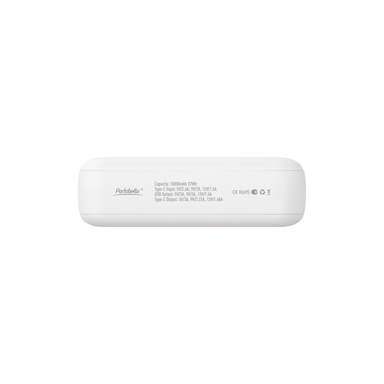 Внешний аккумулятор с функцией быстрой зарядки Формула (Formula) 10000 mAh, белый-4