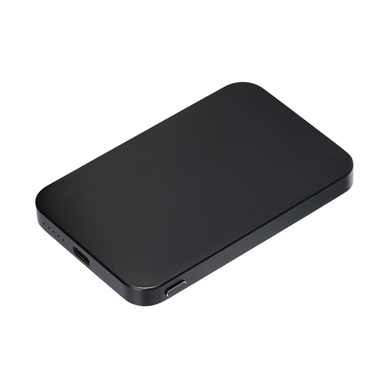 Внешний аккумулятор Артекс PD (Artex PD) 5000mAh с функцией беспроводной зарядки 15W, черный-1