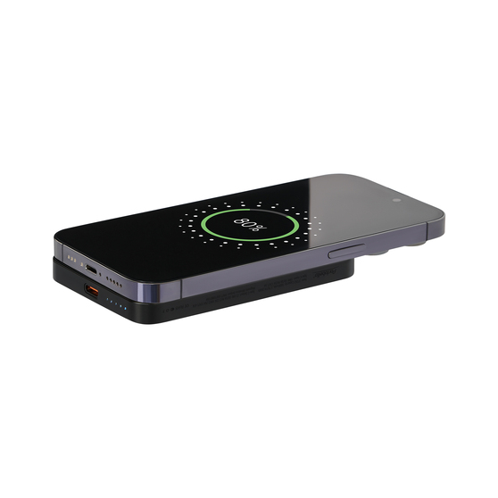 Внешний аккумулятор Артекс PD (Artex PD) 5000mAh с функцией беспроводной зарядки 15W, черный-9