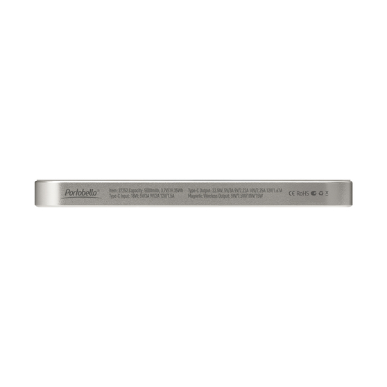 Внешний аккумулятор Артекс PD (Artex PD) 5000mAh с функцией беспроводной зарядки 15W, титановый-6