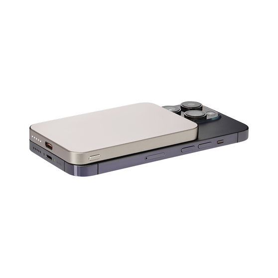 Внешний аккумулятор Артекс PD (Artex PD) 5000mAh с функцией беспроводной зарядки 15W, титановый-9