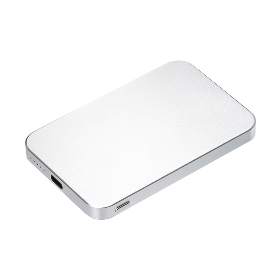 Внешний аккумулятор Артекс PD (Artex PD) 5000mAh с функцией беспроводной зарядки 15W, серебряный-1