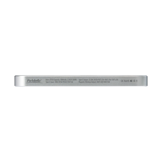 Внешний аккумулятор Артекс PD (Artex PD) 5000mAh с функцией беспроводной зарядки 15W, серебряный-3