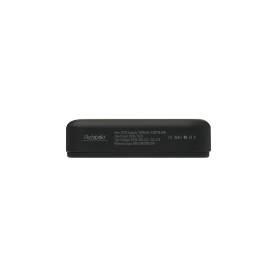 Внешний аккумулятор Юнион PD (Union PD) 10000mAh с функцией беспроводной зарядки 15W, черный-7