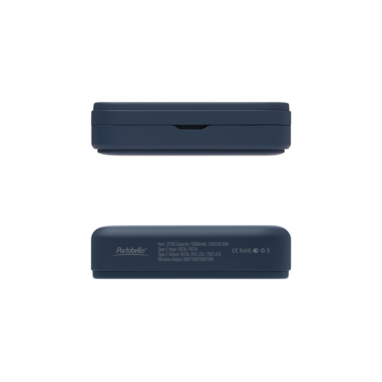 Внешний аккумулятор Юнион PD (Union PD) 10000mAh с функцией беспроводной зарядки 15W, синий-9