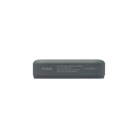 Внешний аккумулятор Юнион PD (Union PD) 10000mAh с функцией беспроводной зарядки 15W, серый-7