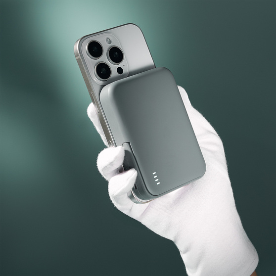 Внешний аккумулятор Юнион PD (Union PD) 10000mAh с функцией беспроводной зарядки 15W, серый-17