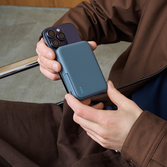 Внешний аккумулятор Юнион PD (Union PD) 10000mAh с функцией беспроводной зарядки 15W, серый-22