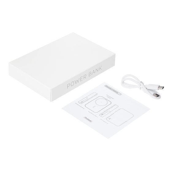 Внешний аккумулятор Юнион PD (Union PD) 10000mAh с функцией беспроводной зарядки 15W, белый-12