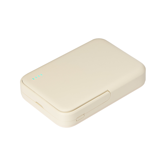 Внешний аккумулятор Юнион PD (Union PD) 10000mAh с функцией беспроводной зарядки 15W, бежевый-1