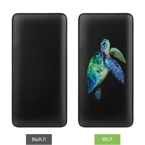 Внешний аккумулятор с цветной подсветкой Анкор Макс Плюс PD (Ancor PD Max Plus) 10000 mAh, черный-12