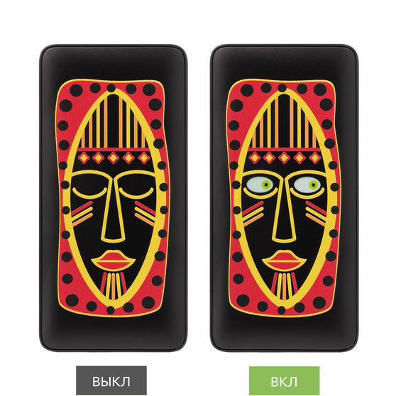 Внешний аккумулятор с цветной подсветкой Анкор Макс Плюс PD (Ancor PD Max Plus) 10000 mAh, черный-13
