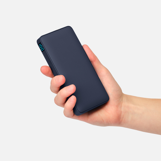 Внешний аккумулятор с подсветкой Анкор Плюс PD (Ancor PD Plus) 10000 mAh, синий-6