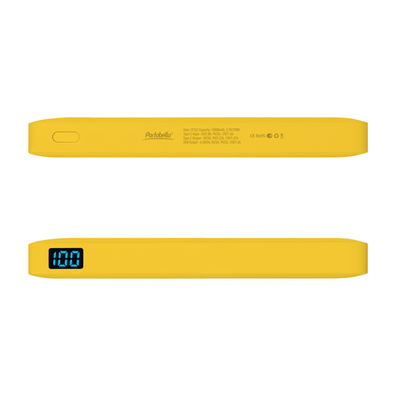 Внешний аккумулятор с подсветкой Анкор Плюс PD (Ancor PD Plus) 10000 mAh, желтый-4