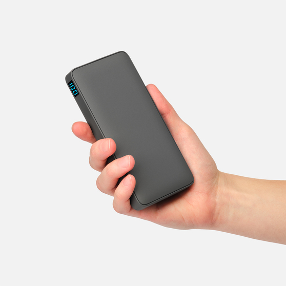 Внешний аккумулятор с подсветкой Анкор Плюс PD (Ancor PD Plus) 10000 mAh, серый-11