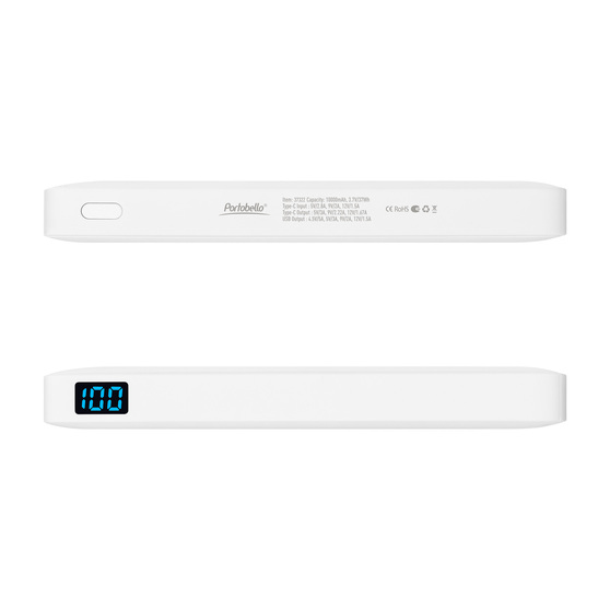 Внешний аккумулятор с подсветкой Анкор Плюс PD (Ancor PD Plus) 10000 mAh, белый-4