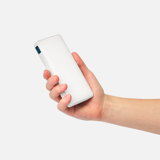 Внешний аккумулятор с подсветкой Анкор Плюс PD (Ancor PD Plus) 10000 mAh, белый-6
